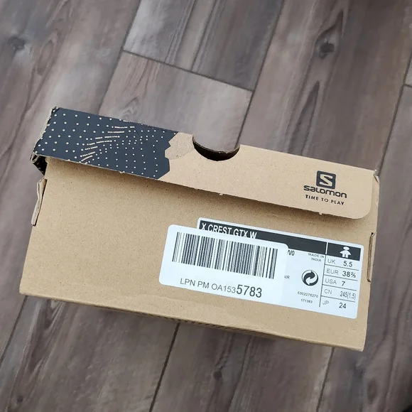 ✨NEW✨ Salomon Women's X Crest Black Gray Hiking Shoes 7 - Picture 9 of 11